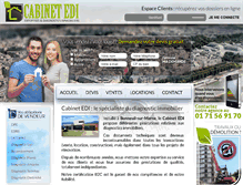 Tablet Screenshot of cabinetedi.com